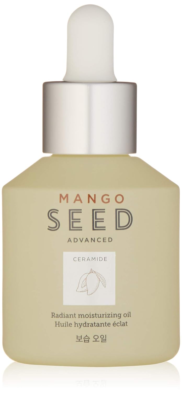 The Face Shop Mango Seed Moisturizing Oil | Multi-Purpose Oil With Strong Moisturizing Power To St& Up Cold Wind | Intense Hydrating & Nourishing Skincare, 1.35 Fl Oz