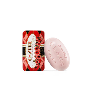 Claus Porto - Chypre Cedar Poinsettia Mini Soap | Soothing, Cleansing, Nourishing | Handcrafted, Aromatic, Floral, Fruity (50G | 1.7 Oz)