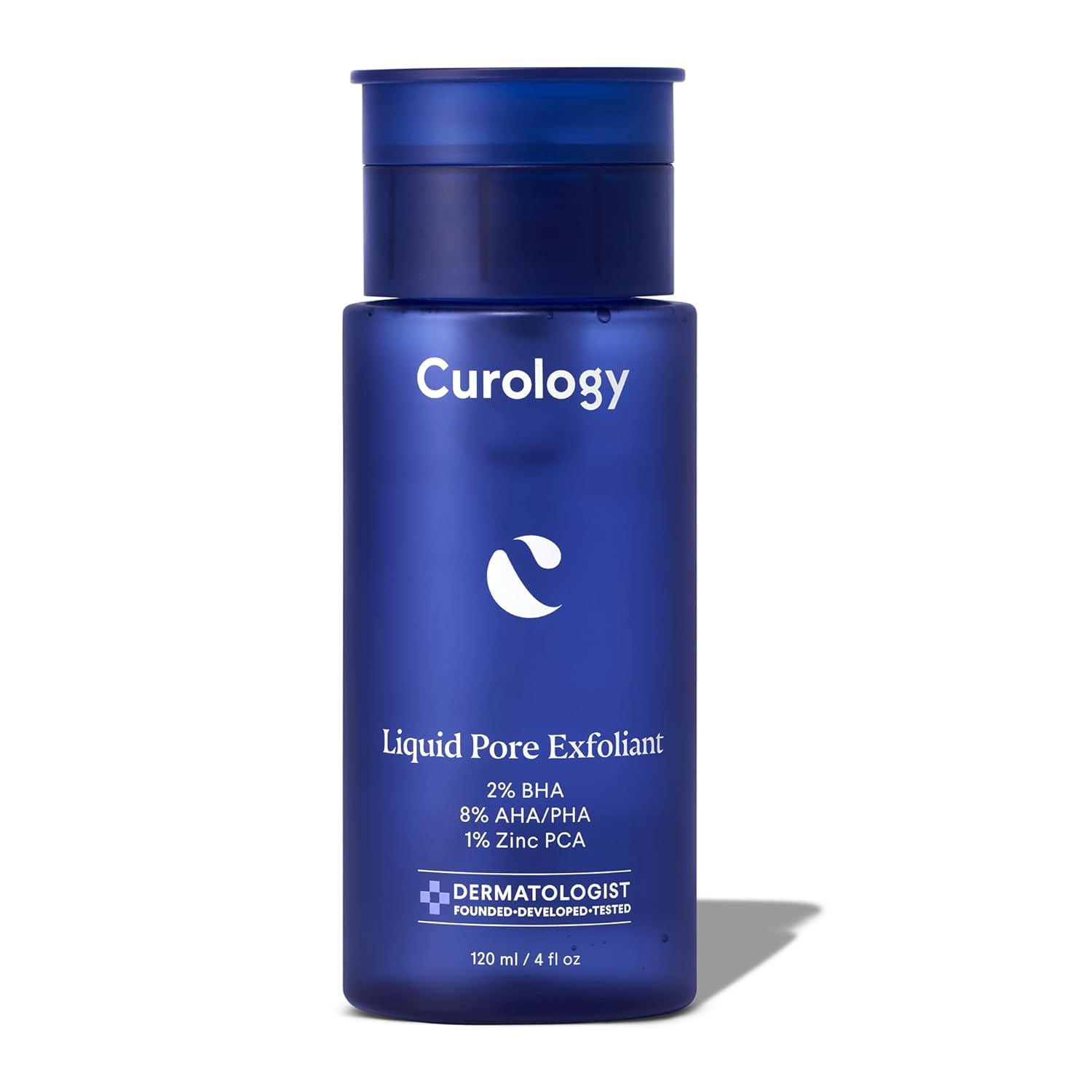 Curology Liquid Pore Exfoliant, 2% Bha Salicylic Acid, 8% Aha/Pha Lactic Acid, And 1% Zinc Pca, Brightening And Exfoliating Facial Skin Care, 4 Fl Oz