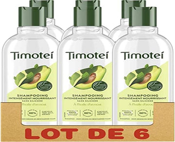 Timotei Women'S Intensely Nourishing Shampoo With Avocado Oil, Nutrition And Care For Very Dry/Damaged Hair, Silicone-Free - Pack Of 6 X 300 Ml