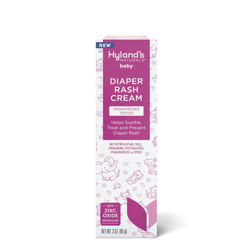 Hyland'S Diaper Rash Cream For Baby, Soothe, Treat & Prevent Diaper Rash, With Zinc Oxide, Organic Calendula, Aloe Vera, & Chamomile, Safe & Gentle, Pediatrician Tested, 3 Oz