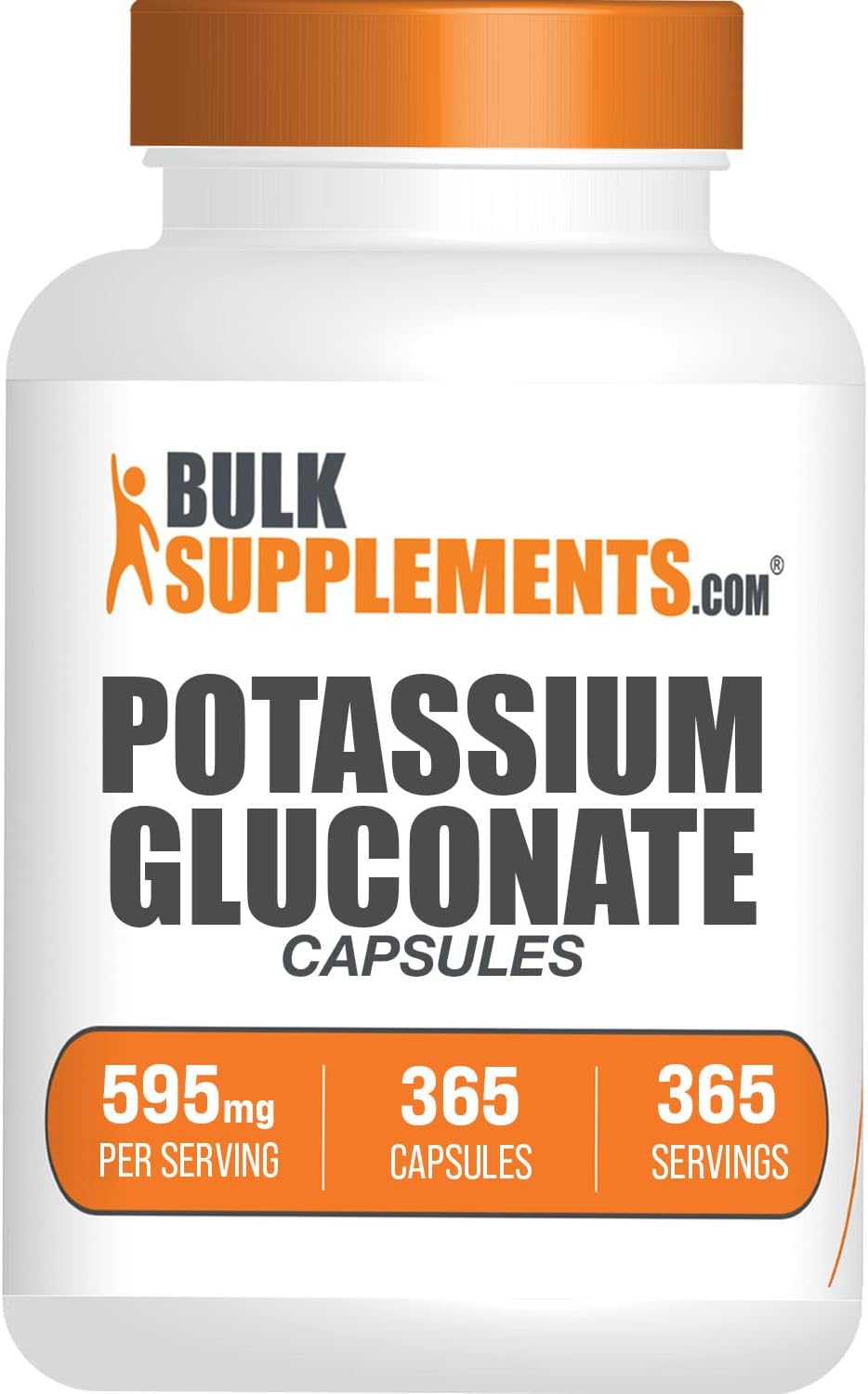 BulkSupplements.com Potassium Gluconate Capsules - Potassium Gluconate