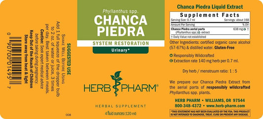 Herb Pharm Chanca Piedra Liq Extract for Urinary System Support - 4 