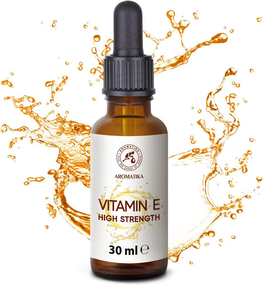 High Strength Pure Vitamin E 30 Ml - Vitamin E Drops - Natural - Cosmetic Base - Vitamin E For Skin Care - For Face - Skin - Hair - Nails - Lips - Beauty