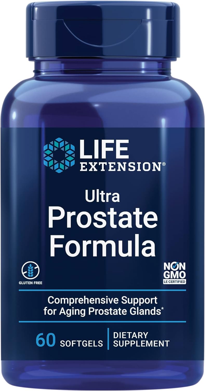 Life Extension Testosterone Elite, 30 Vegetarian Capsules | Ultra Prostate Formula, 60 softgels | Healthy Prostate, Testosterone Production Support, Supplements for Men : Health & Household