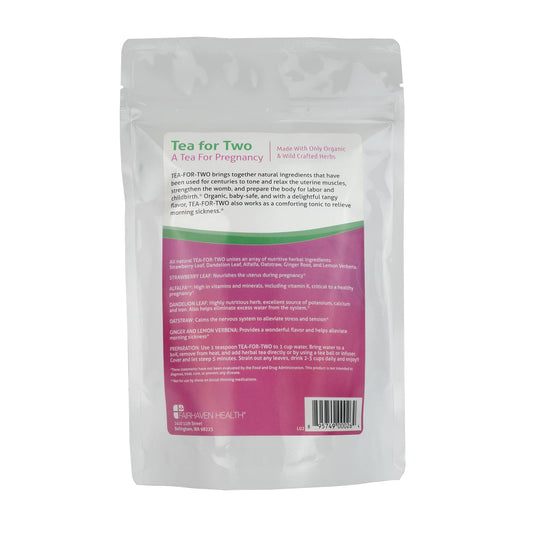 Fairhaven Health Peapod Tea-For-Two Pregnancy Tea - Organic Loose Leaf Tea For Pregnant Women - Morning Sickness And Nausea, With Ginger And Lemon - 1 Month Supply