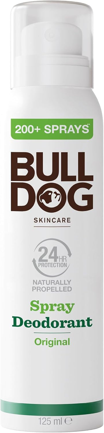 Bulldog - Skincare For Men | Original Spray Deodorant | Men'S Natural Deodorant | 125Ml