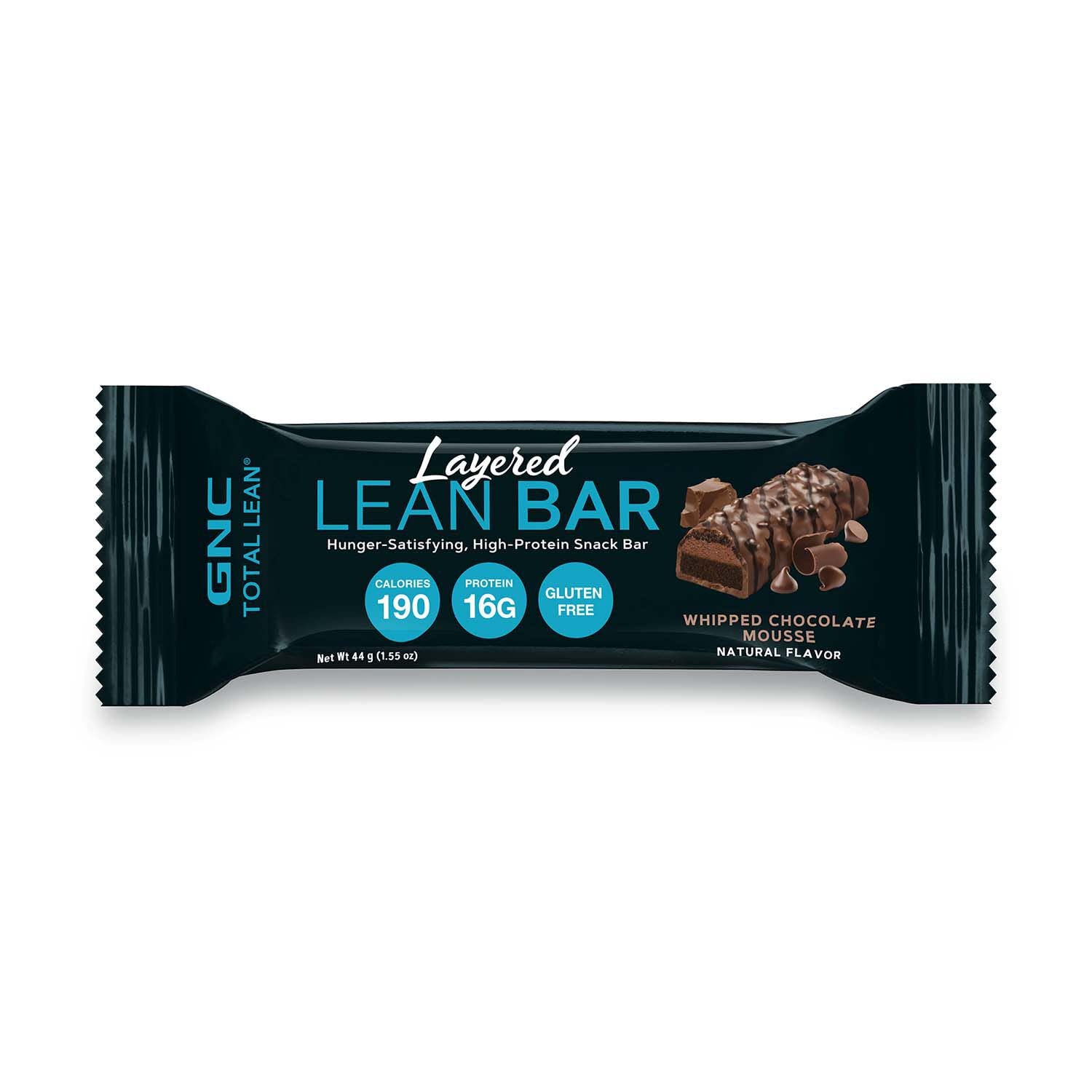 GNC Total Lean Layered Lean Bar | Hunger-Satisfying and High-Protein Snack Bar | Whipped Chocolate Mousse | 5 Bars : Health & Household