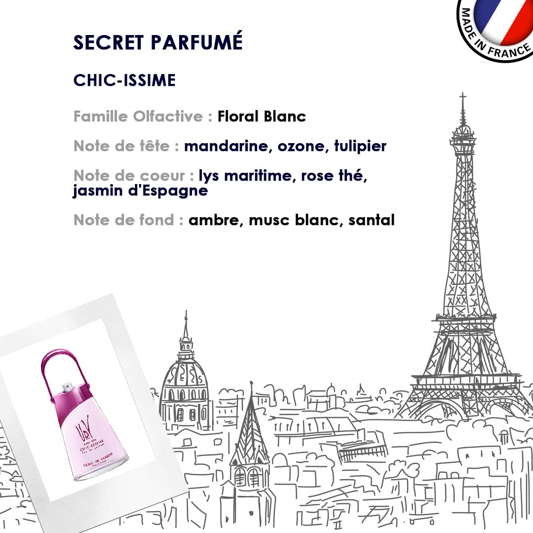 Udv Chic Issime By Ulric De Varens For Women. Eau De Parfum Spray 2.5 Oz : Ulric De Varens Paris : Beauty & Personal Care
