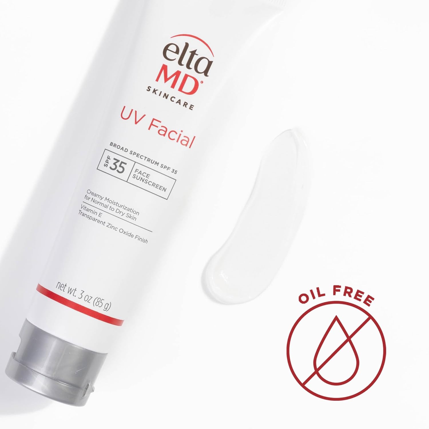 Eltamd Uv Facial Sunscreen, Spf 35 Moisturizing Sunscreen For Face, Formulated With Hyaluronic Acid And Zinc Oxide Face Moisturizer, 3.0 Oz Tube : Beauty & Personal Care
