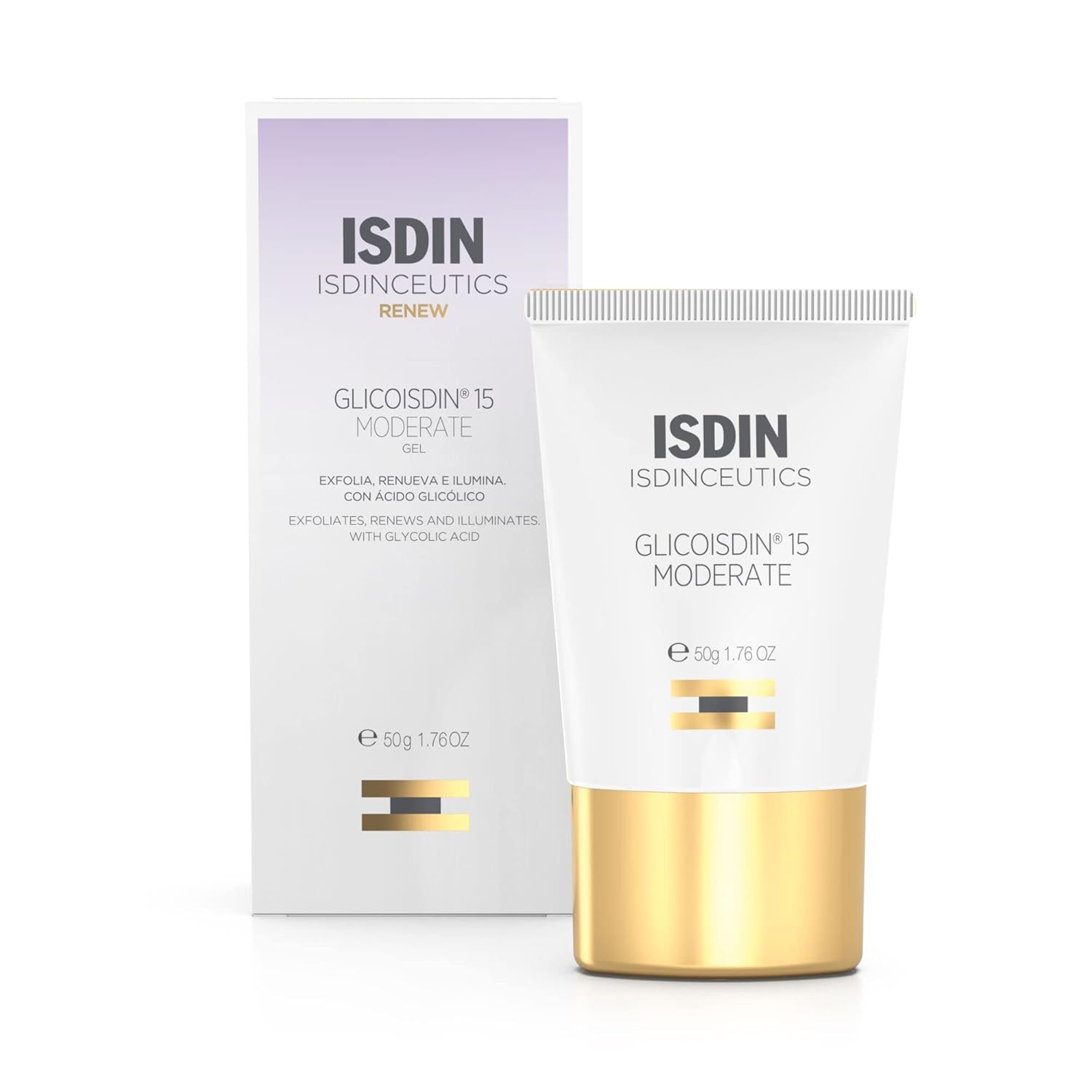 Glicoisdin 15 Moderate - Gel Exfoliant For Face With Glycolic Acid - 1.76 Oz