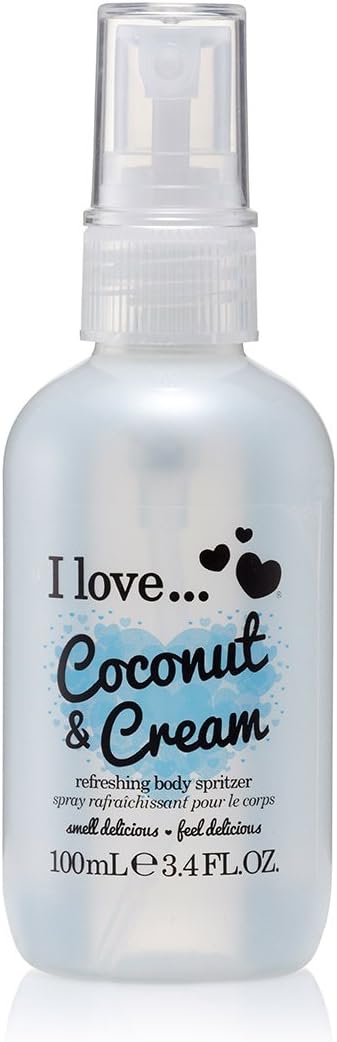 I Love Originals Coconut & Cream Body Spritzer, Formulated With Natural Fruit Extracts to Keep You Cool & Fragranced, Travel-Size Essential Providing On-The-Go Refreshment, Vegan-Friendly - 100ml : Amazon.co.uk: Beauty