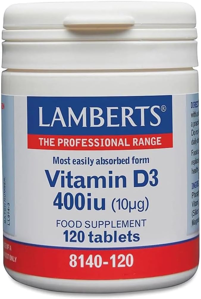 Lamberts Vitamin D3 400iu (10µg) 120 Tablets : Amazon.co.uk: Health & Personal Care