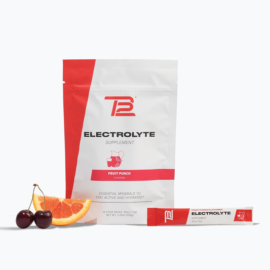 Tb12 Powdered Electrolytes Supplement Powder For Fast Hydration By Tom Brady-Fruit Punch, 15 Stickpacks. Natural, Easy To Mix. Low Sugar, Low Calorie, Vegan. Free Of Dairy, Gluten And Soy. Non-Gmo