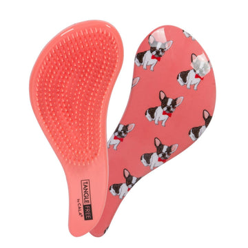 Dapper French Bulldogs Wearing Red Bow-Ties Peach Colored Tangle Free Hair Brush : Beauty & Personal Care