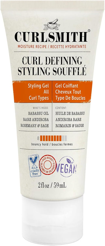 Curlsmith Curl Defining Styling Soufflé - Vegan Medium Hold Styling Gel For Wavy, Curly And Kinky Hair (59Ml)