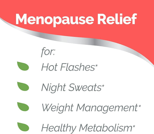 Estroven Weight Management for Menopause Relief - 30 Ct. - Clinically Proven Ingredients Help Manage Weight, Provide Night Sweats & Hot Flash Relief - Drug-Free & Gluten-Free Caplets