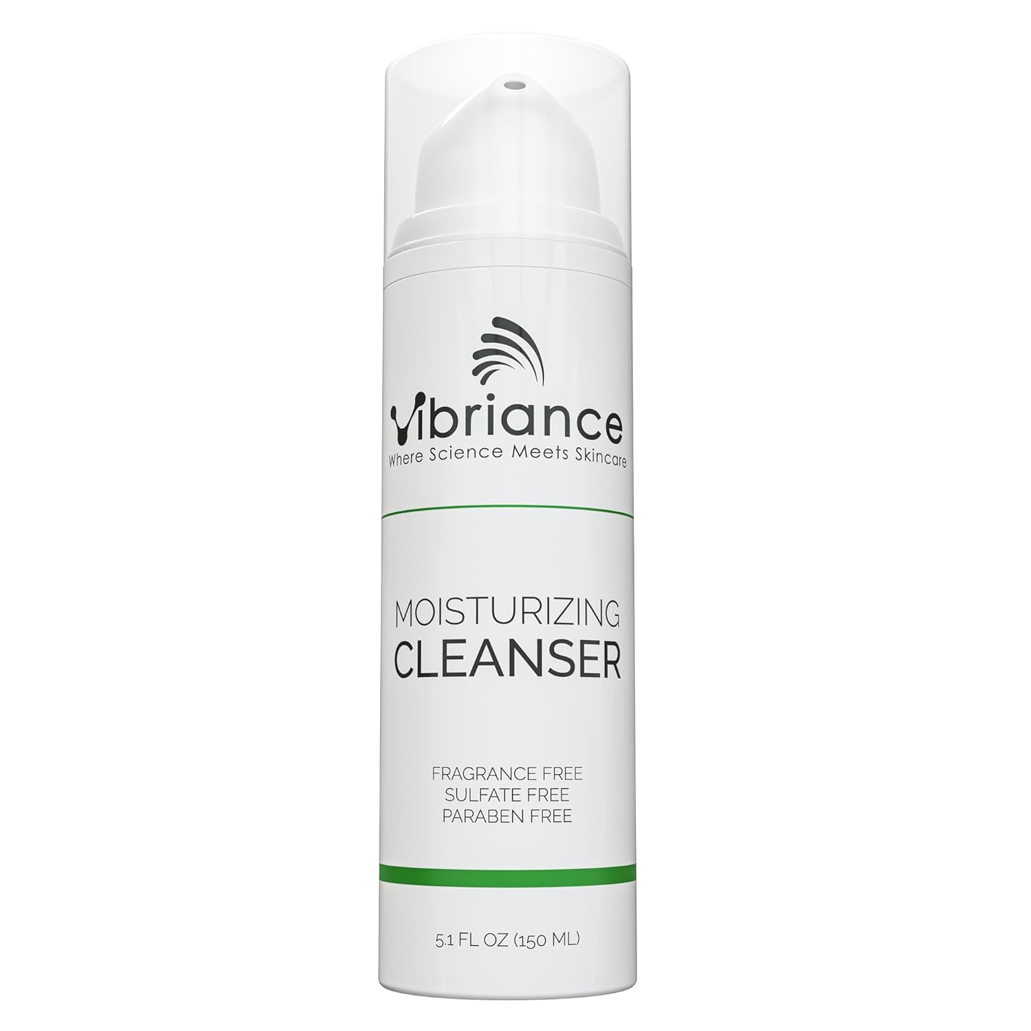 Vibriance Moisturizing Face Cleanser, 5.1 Fl Oz - Ultra-Hydrating Facial Cleanser For Normal To Dry Skin - Sulfate-Free & Paraben-Free Face Wash For Women - Removes Makeup & Impurities