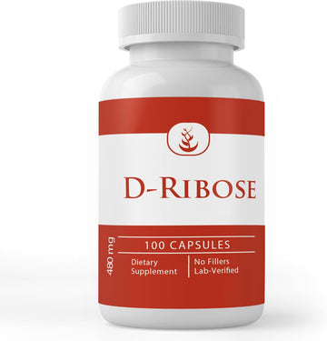 Pure Original Ingredients D-Ribose, (100 Capsules) Always Pure, No Additives Or Fillers, Lab Verified