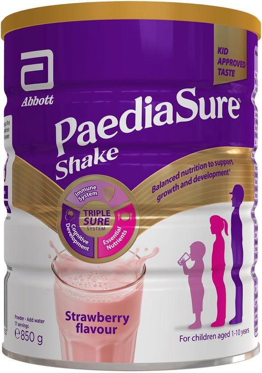 PaediaSure Shake – Strawberry Flavour – 850g – Balanced Nutritional Supplement Drink – Multivitamin for Kids – With Protein, Carbohydrates & Minerals – Supports Growth & Development – Vegetarian : Amazon.co.uk: Health & Personal Care