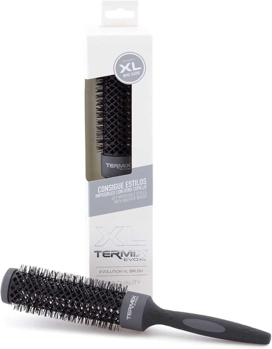Termix Evolution Xl Round Hairbrush ? 32 Mm, 3Cm Longer- Hairbrush With Ionized Fibers And A 25% Extra Surface For Faster Drying