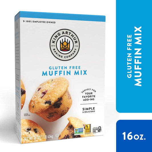 King Arthur Flour Muffin Mix, Gluten Free, 16-Ounce (Pack Of 6), White