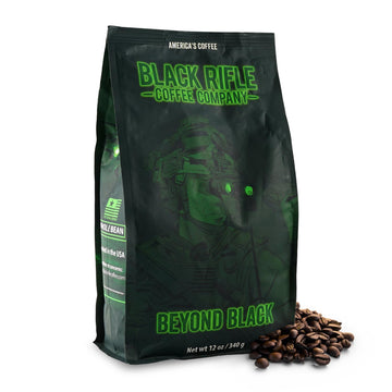 Black Rifle Coffee Company Beyond Black, Dark Roast Whole Coffee Beans, 12 Oz Bag