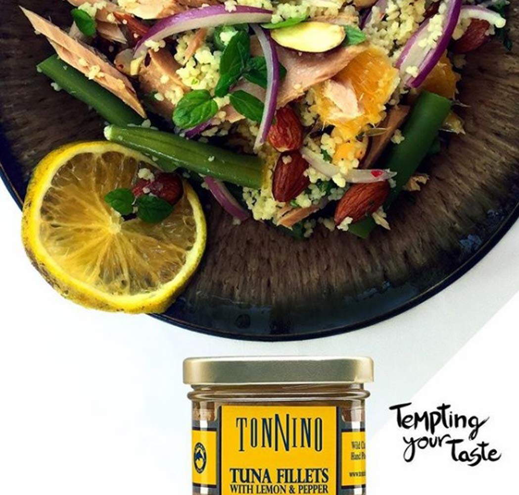 Tonnino Tuna Fillets - Lemon and Pepper, Olive Oil - 6.7 Ounce (Pack of 6) : Everything Else