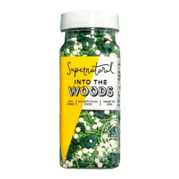 Into The Woods Natural Confetti Tree Sprinkles By Supernatural, No Artificial Dyes, Soy Free, Gluten Free, Vegan, 3Oz