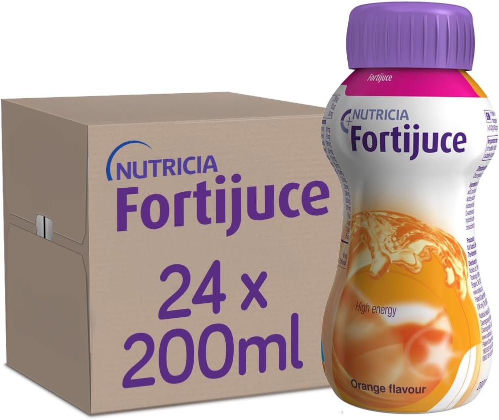 Fortijuce Nutritional Juice Drink Supplement, Orange Flavour, 200Ml, Pack Of 24 Bottles