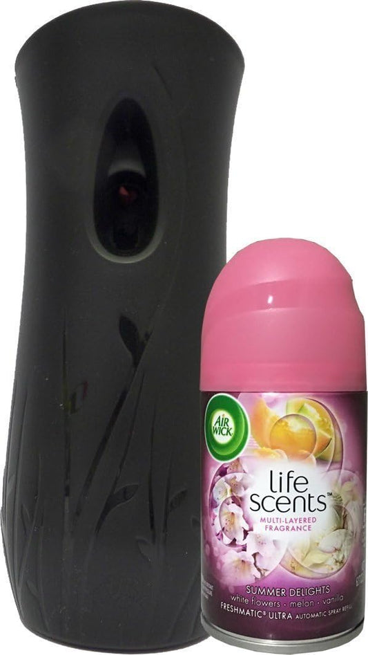 Air Wick Automatic Air Freshener Spray Starter Kit (Gadget + 1 Refill), Summer Delights, Air Freshener, Essential Oil, Odor Neutralization : Health & Household