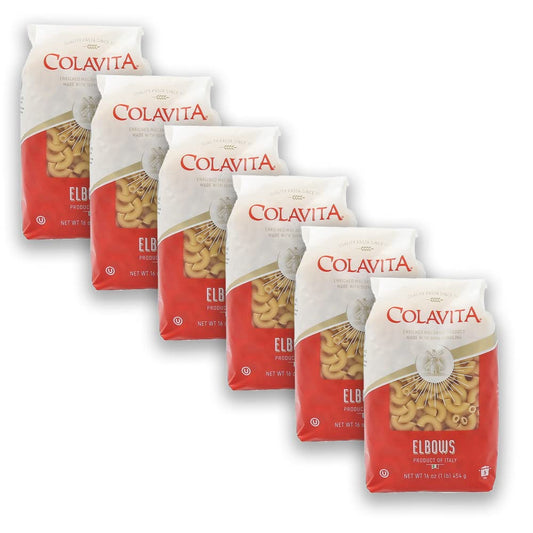 Colavita Elbows: The Ultimate Pasta Choice for Cheesy and Creamy Dishes - Dive into Comfort Food - 1Lb (Pack of 6) : Grocery & Gourmet Food