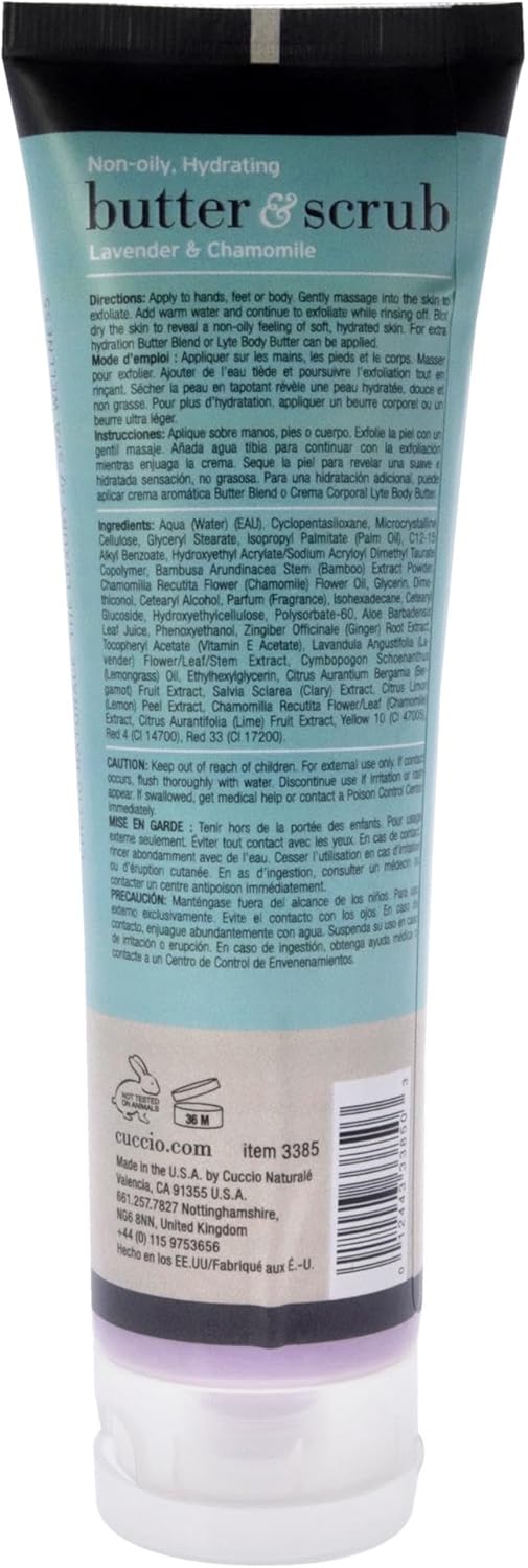 Lavender & Chamomile Butter Scrub Tube 4oz : Amazon.co.uk: Beauty