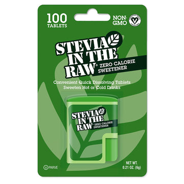 Stevia In The Raw Tablets, Zero Calorie Natural Sweetener, Sugar Substitute For Coffee, Baking, Hot & Cold Drinks, Non-Gmo, Vegan, Gluten-Free, Keto, 1-Pack (100 Tablets) (1 Pack)