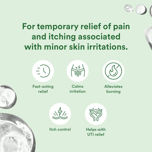 Good Clean Love Vaginal Pain & Itch Relief Gel With Lidocaine 4%, Fast-Acting Feminine Care & Relief From Pain, Itch, And Irritation, Promotes Vaginal Health, Postpartum Or Post-Surgery Support, 1 Oz