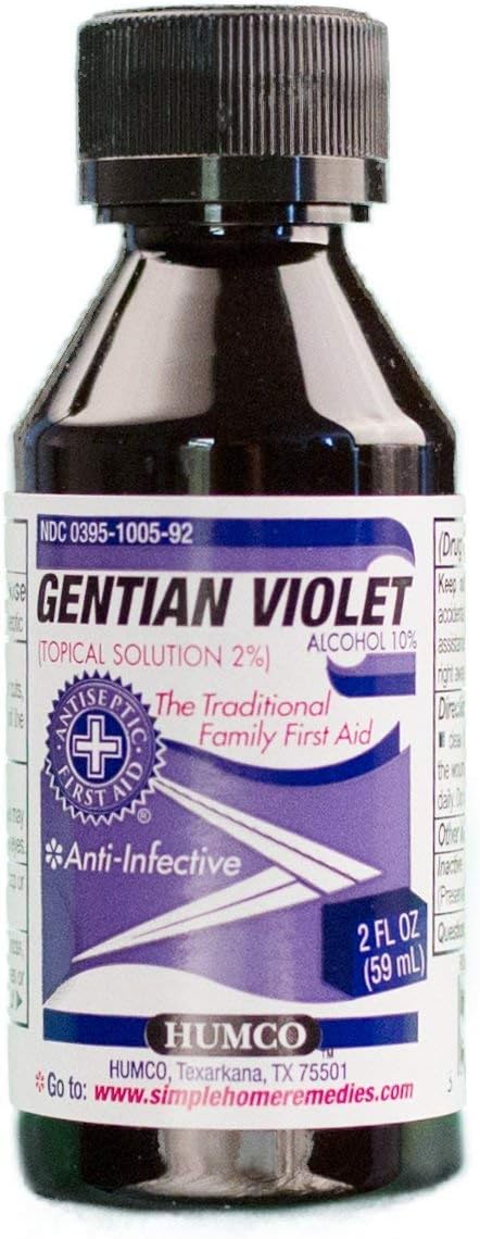 Gentian Violet Sol 2% ***Hum Size: 2 Oz Packaging May Vary : Health & Household