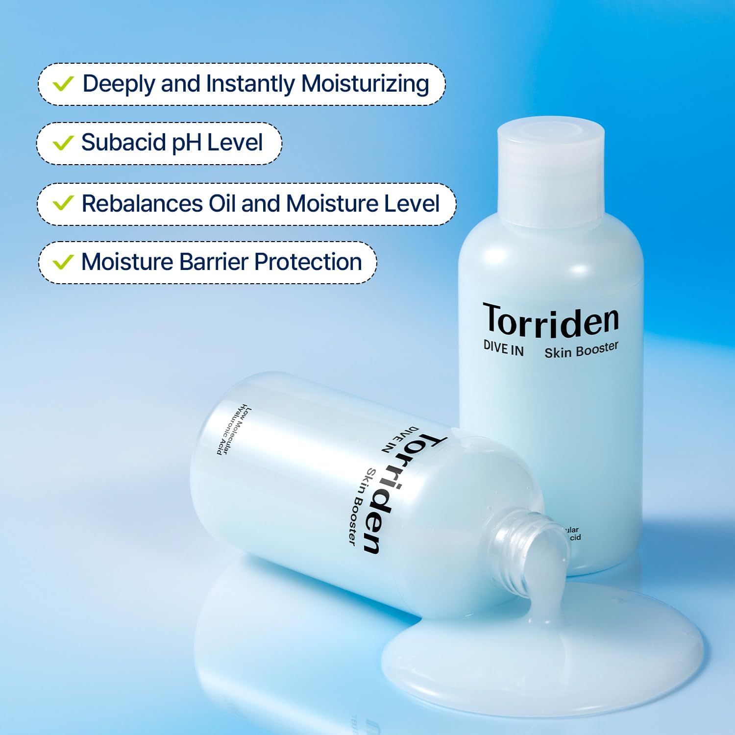 Torriden Dive-in Hyaluronic Acid Skin Hydrating Booster 6.76 fl oz | Deep Nourishing Facial Moisturizing Toner for Dry, Sensitive Skin | Hyaluronic Acid, Panthenol, Ceramide : Beauty & Personal Care