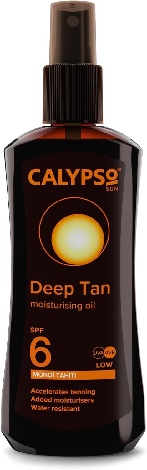Calypso Deep Tanning Oil Spray Spf6 Monoi Tahiti (Pack Of 2)