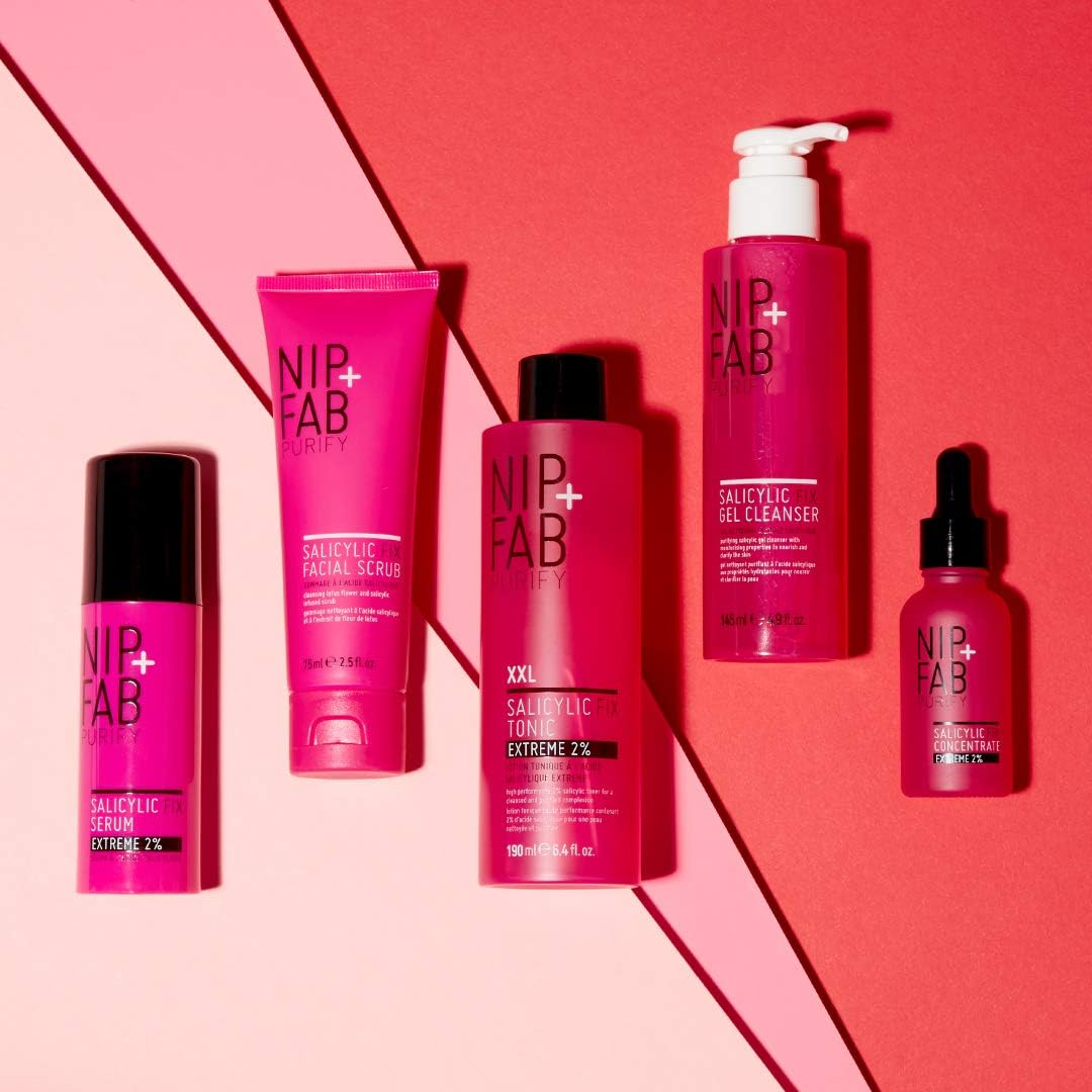 Nip + Fab Salicylic Acid Fix Tonic Extreme 2% for Face with Hyaluronic Acid and Panthenol, BHA Toner for Hydrating, Moisturizing, Toning Skin, Prevent Breakouts, 190 ml : Amazon.co.uk: Beauty