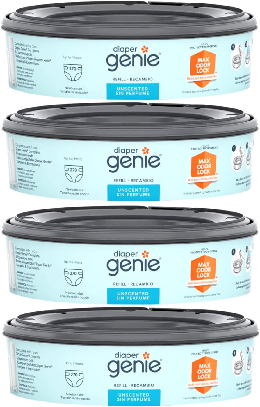 Playtex Diaper Genie Disposal System Refills, 240 Count (Pack Of 4)