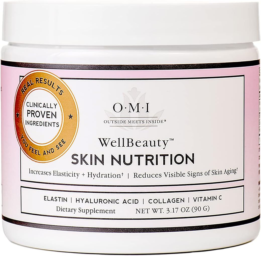 Skin Nutrition, Clinically Proven To Increase Elasticity And Reduce The Visible Signs Of Skin Aging, French Marine Elastin, Collagen, Hyaluronic Acid, Vitamin C, 1 Month Supply, 3.17Oz