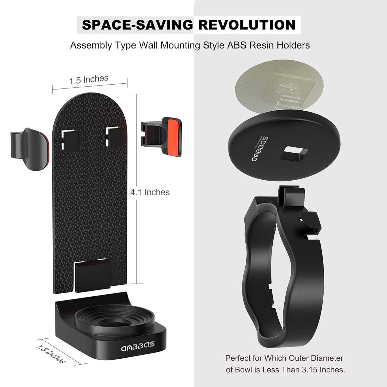 5In1 Anbbas Shaving Brush Set,Synthetic Badger Brush And Stainless Steel Soap Bowl,Abs Wall Mounted Shaving Holders For Brush And Bowl,3.5Oz Shaving Soap Refill : Beauty & Personal Care