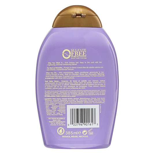 OGX Hydrate & Color Reviving + Lavender Luminescent Platinum Conditioner, 13 Ounce : Beauty & Personal Care