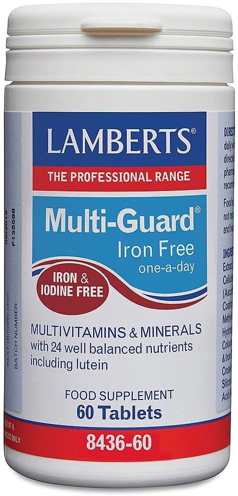 Lamberts Multi-Guard Iron Free 60 Tablets – High Strength Multivitamin Without Iron or Iodine – with B Vitamins : Amazon.co.uk: Health & Personal Care