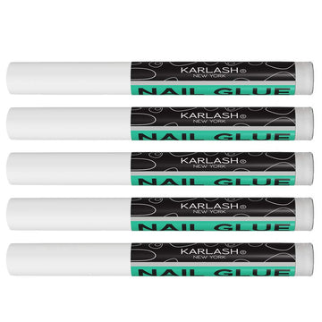 Karlash Nail Tip Glue Adhesive Bond For Acrylic Nails Tips & Fake Nail Art - 0.07 Oz For Each Glue (5 Pcs)