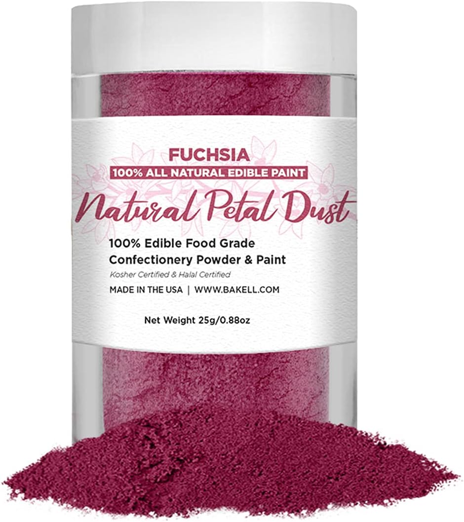 Bakell’S Red Petal Dust & Paint - (25 Gram 1X Jar) | Edible Glitter For Baking, Decorating, And Beverages