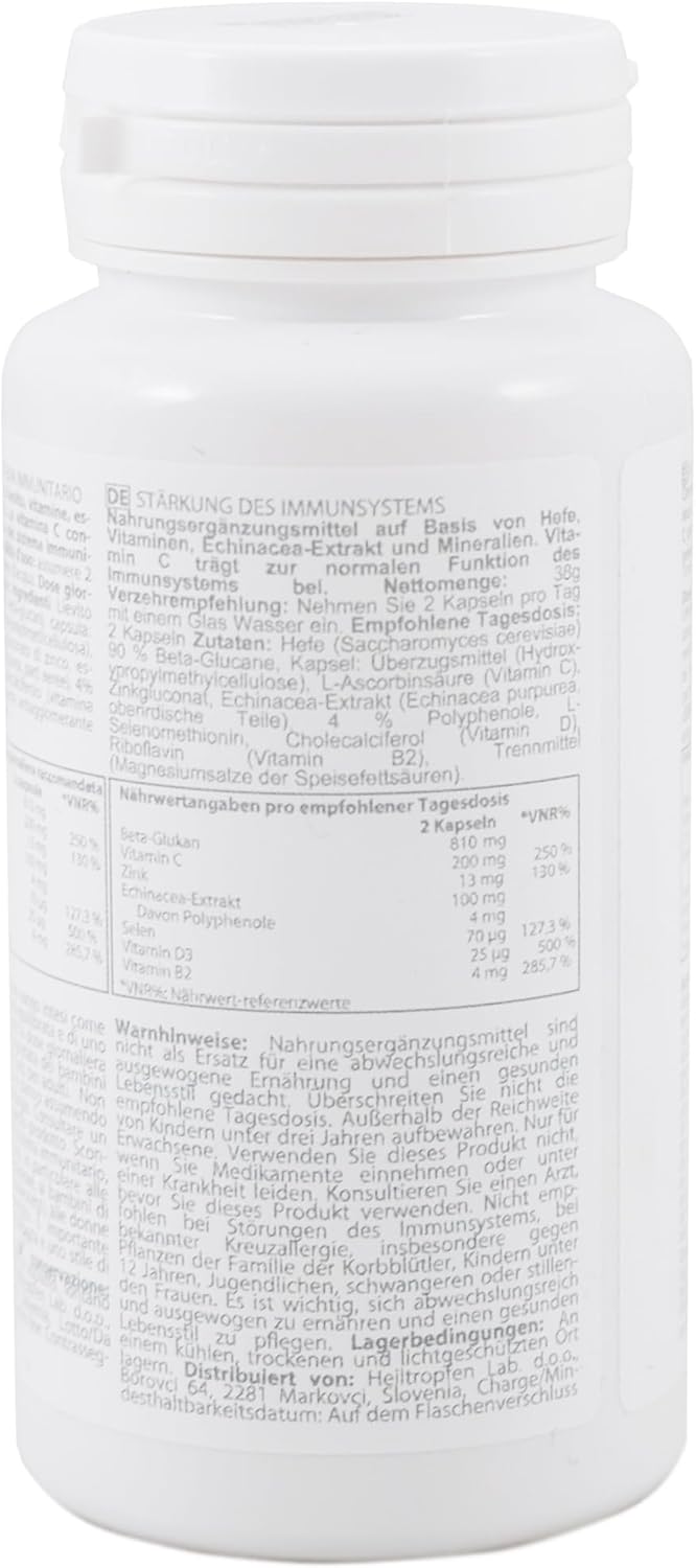 Heiltropfen Immune System Boost | 60 Veggie Capsules | Dietary Supplement : Health & Household