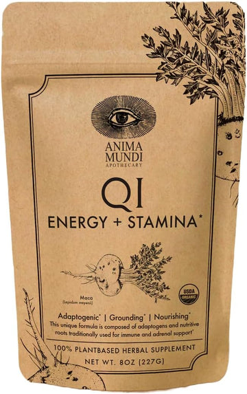 Anima Mundi Qi Energy + Protein Superfood Powder - Adaptogenic Adrenal