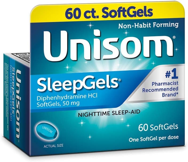 Unisom Sleepgels, Diphenhydramine Hcl 50 Mg, 60 Count