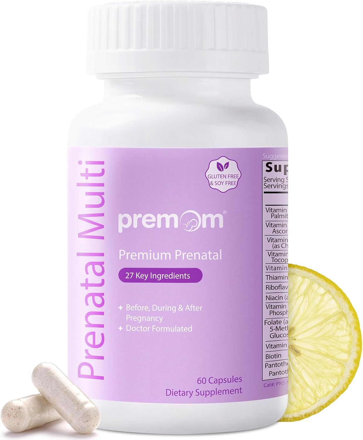 Premom Prenatal Vitamins for Women - Conception